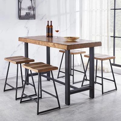 24" Set Of 2 Landon Counter Height Barstool Honey - Steve Silver Co. - Image 2