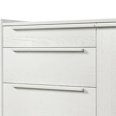 Clio Manufactured Wood Horizontal 3-Drawer Dresser With Solid Wood Legs-Maison Boucle - Image 7
