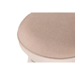 25" Fairfox Swivel Counter Height Barstool White/Ecru - Hillsdale Furniture