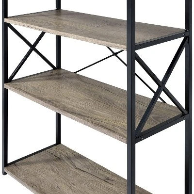 47" Corday Bookcase Gray And Black - Steve Silver Co. - Image 2