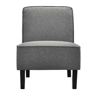 Costway Accent Chair Armless Fabric Sofa Living Room Furniture Gray - Image 8