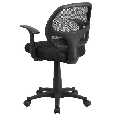 Mid-Back Mesh Computer Chair Black - Belnick - Image 2