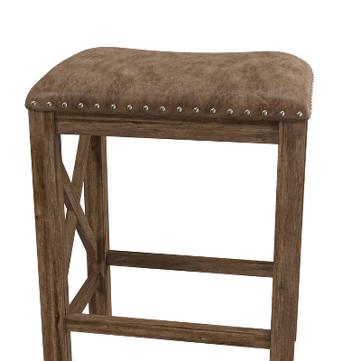 Set Of 2 Willow Bend Counter Height Barstool Walnut/Brown- Hillsdale Furniture - Image 8