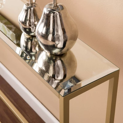 Dillard Narrow Long Console Table Deep Gold - Aiden Lane - Image 2