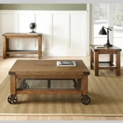 Hailee Sofa Table Oak - Steve Silver