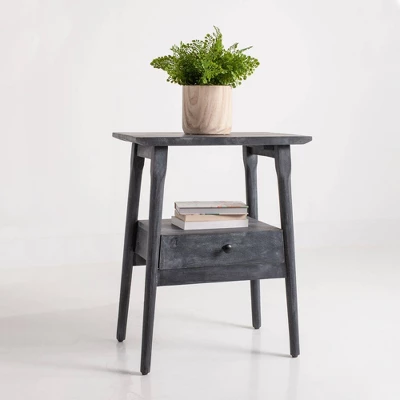 Kit Side Table Matte Black - East At Main