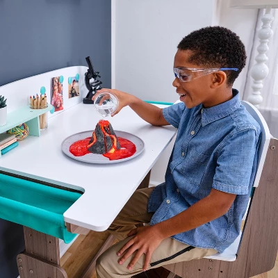 KidKraft Grow Together Pocket Adjustable Desk With Hutch And Chair - Image 7