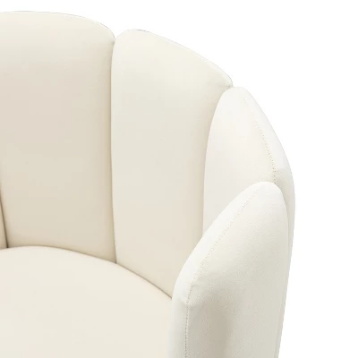 Barbara Contemparary Velvet Vanity Stool For Makeup Room, Moden Accent Side Chairs For Living Room With Shell Back And Golden Metal Legs | ARTFUL LIVING DESIGN - Image 10