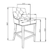 Leigh Counter Height Barstool - Chic Home