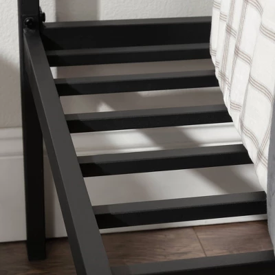 Queen Cannery Bridge Platform Bed Black - Sauder - Image 4