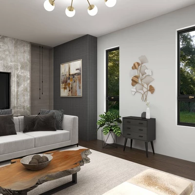 Modern Wooden Chest Black - Olivia & May - Image 10