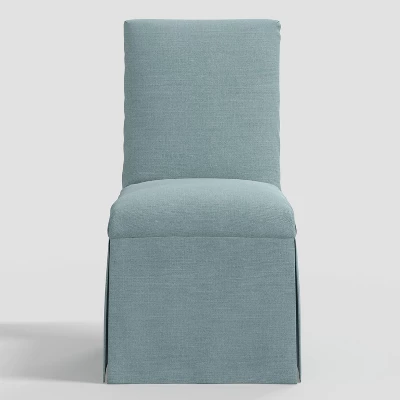 Samy Skirted Slipcover Dining Chair In Linen - Threshold™ - Image 2