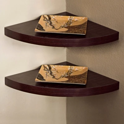 (Set Of 2) 11.5" X 1.5" Radial Floating Corner Shelves - Danya B. - Image 8
