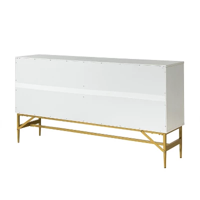 Uirich 65'' Wide Modern Sideboard Storage Cabinet With Adjustable Shelves| KARAT HOME - Image 4