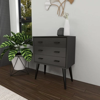 Modern Wooden Chest Black - Olivia & May - Image 5