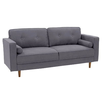 Mulberry Fabric Upholstered Modern Sofa - CorLiving - Image 2