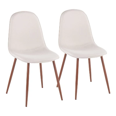 Set Of 2 Pebble Mid-Century Modern Dining Accent Chairs - LumiSource - Image 11