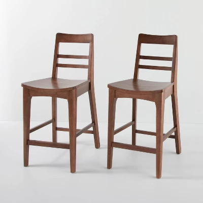 2pk Wood Ladder Back Counter Stool - Hearth & Hand™ With Magnolia - Image 9
