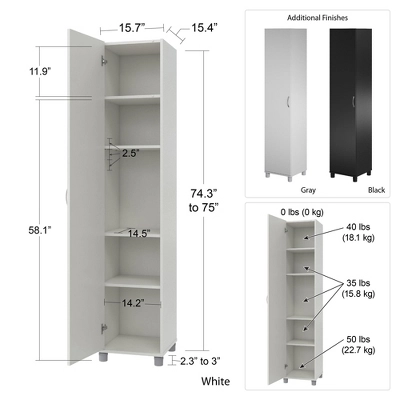 RealRooms Basin Utility Storage Cabinet - Image 4