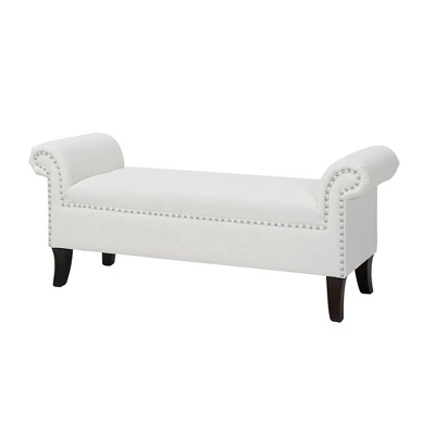 Jennifer Taylor Home Kathy Roll Arm Entryway Accent Bench - Image 8