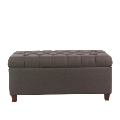 Ainsley Button Tufted Storage Bench - HomePop - Image 8