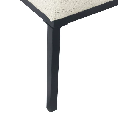 Tufted Metal Bench - HomePop - Image 5