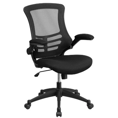Flash Furniture Work From Home Kit - Black Computer Desk, Ergonomic Mesh Office Chair And Locking Mobile Filing Cabinet With Side Handles - Image 6