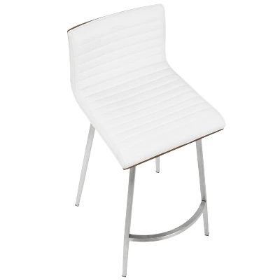 Set Of 2 Mason Contemporary Swivel Counter Height Barstools - Lumisource - Image 6