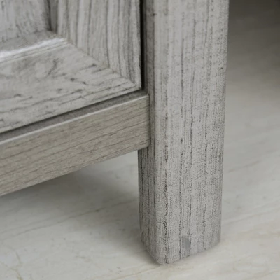 HOMCOM Retro Style 2-Drawer Lateral File Cabinet Chest With Hanging Bars, Wooden Documents Storage For Letter/Legal Size, Gray - Image 5