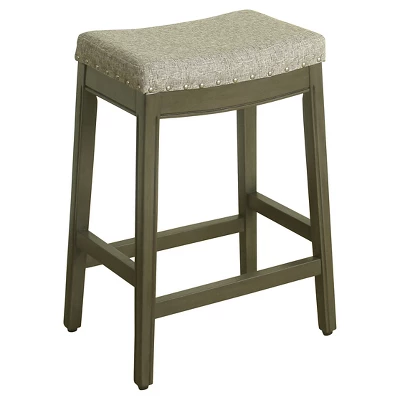 26" Blake Backless Counter Height Barstool With Nailheads - HomePop - Image 8