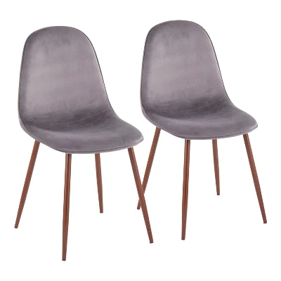 Set Of 2 Pebble Mid-Century Modern Dining Accent Chairs - LumiSource - Image 17