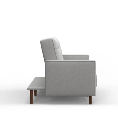 Glenwillow Home 81.5" Mies Upholstered Square Arm Convertible Sleeper Sofa In MCM Vintage Design - Image 3