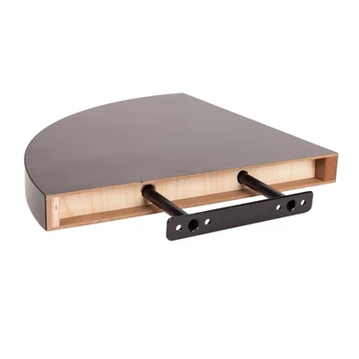 (Set Of 2) 11.5" X 1.5" Radial Floating Corner Shelves - Danya B. - Image 4