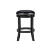 Cordova Swivel 24" Counter Height Barstool Hardwood/Black - Boraam