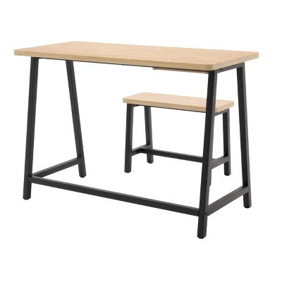 Craft Desk Wood Light Brown - Studio Designs - Image 4